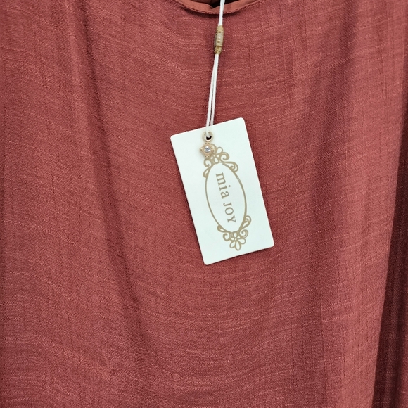 Mia Joy Women's 100% Polyester Ruffles Hi-Low Lined Midi Dress - L - Picture 8 of 8